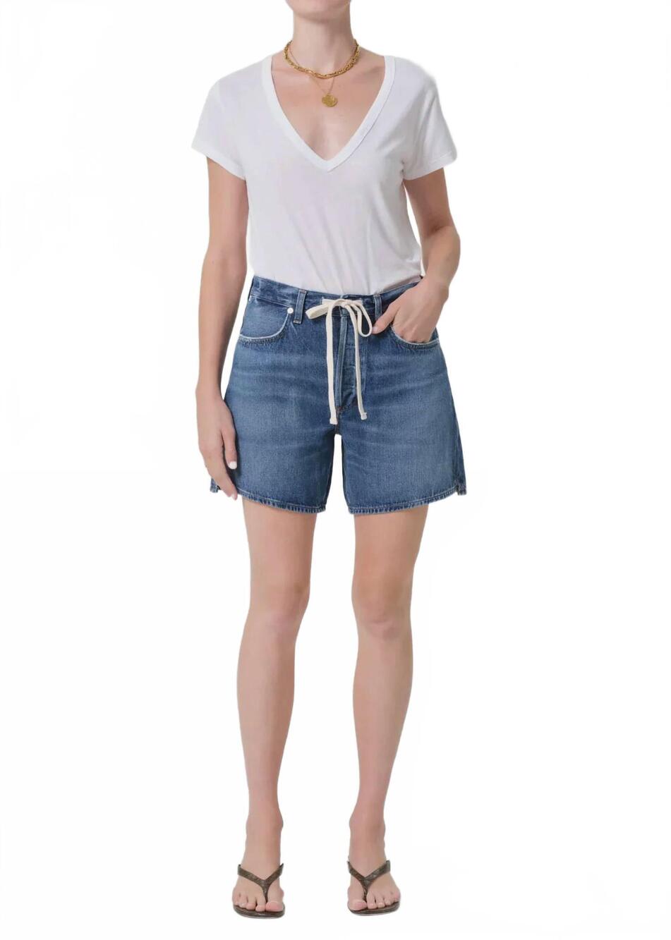NEW CITIZENS OF HUMANITY brynn drawstring shorts in avant